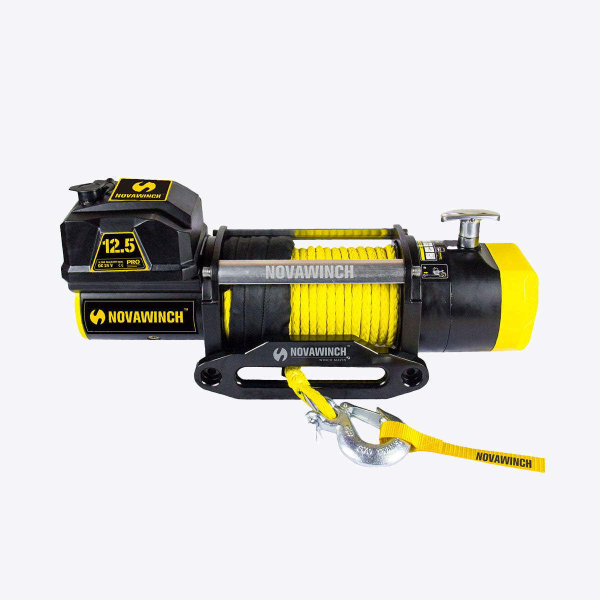 12V 12500lb Electric Winch with Synthetic Rope & Remote - PRO12500