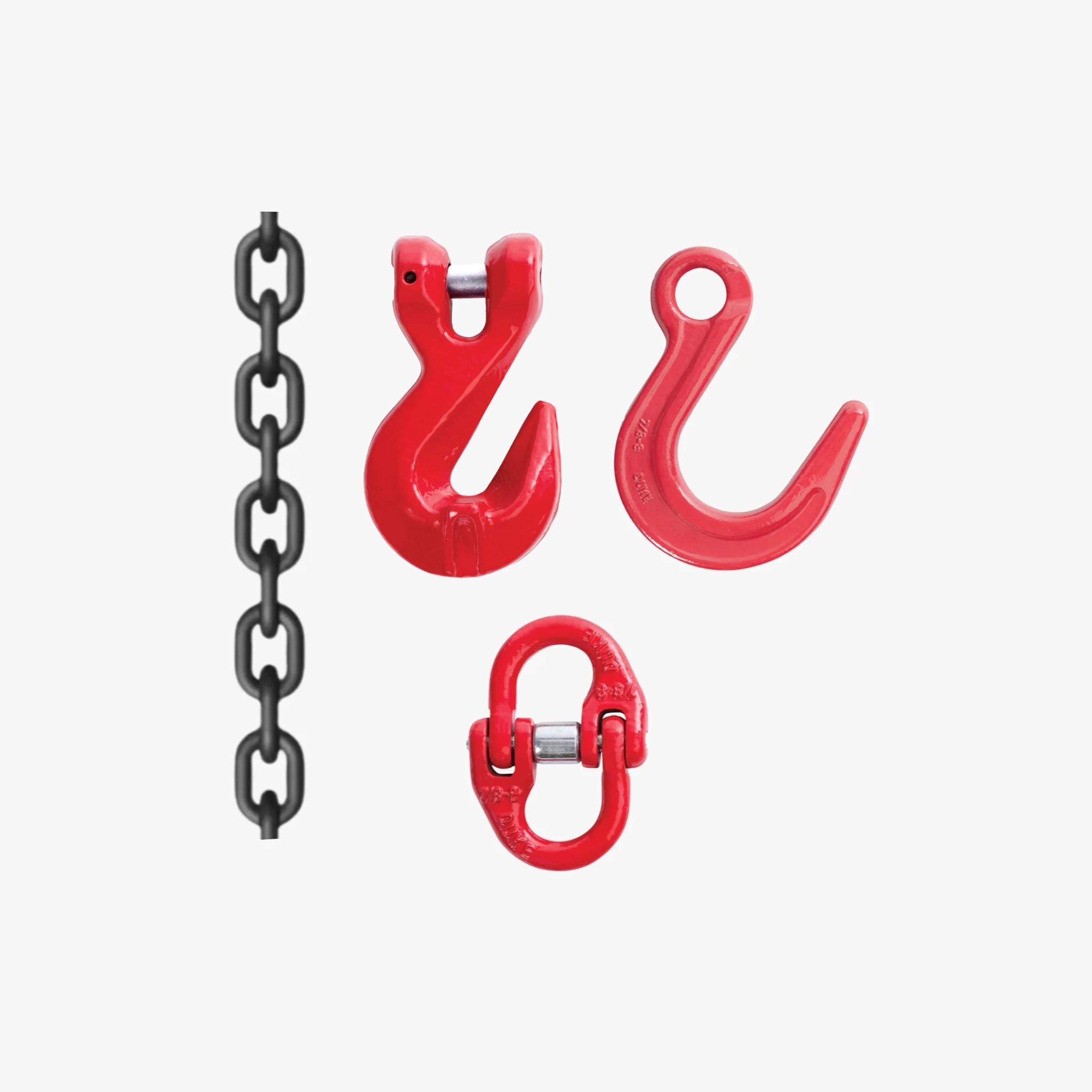 Grade 80 13mm Lashing Chain with Clevis Grab Hook and Eye Foundry Hook