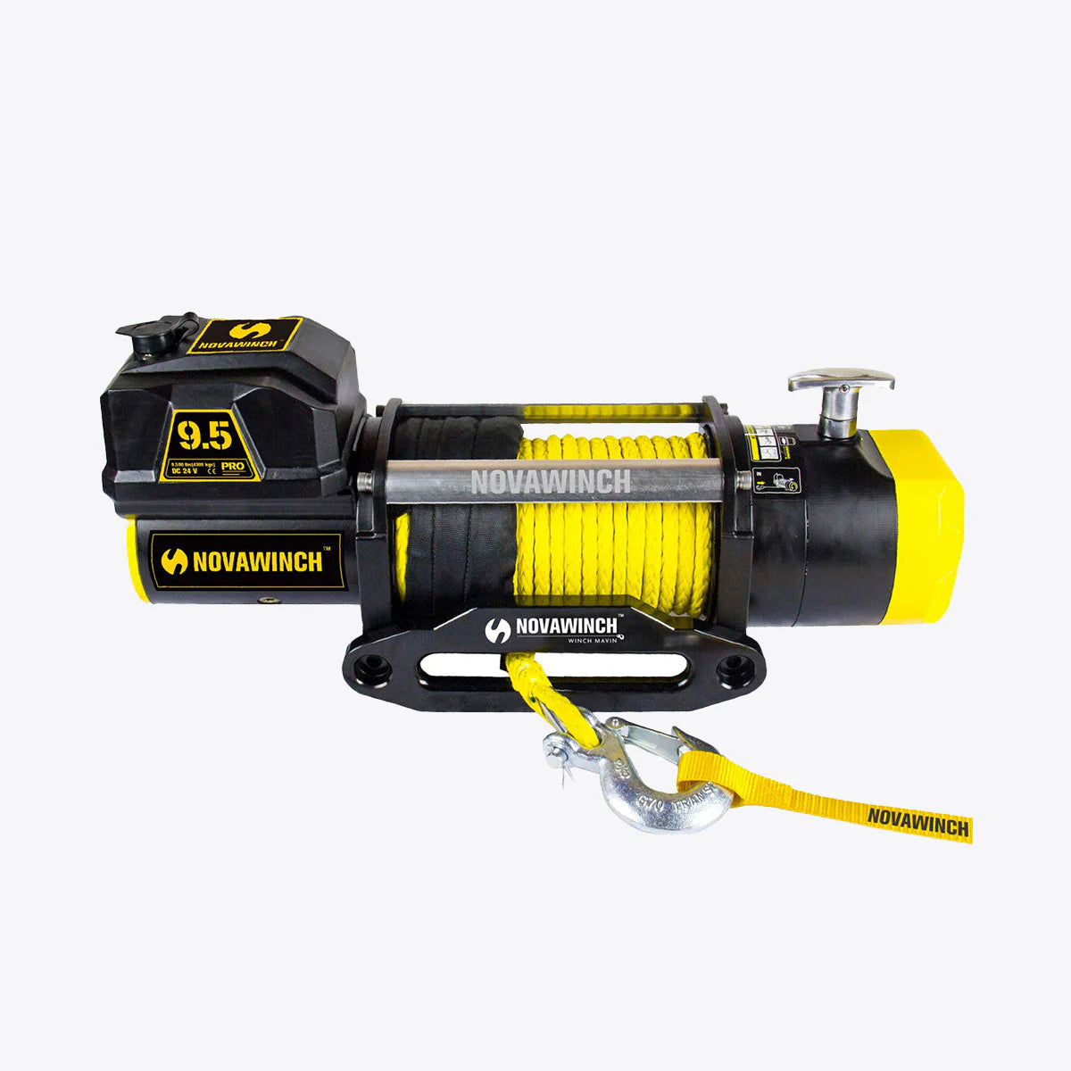 12V 9500lb Electric Winch with Synthetic Rope & Remote - PRO9500