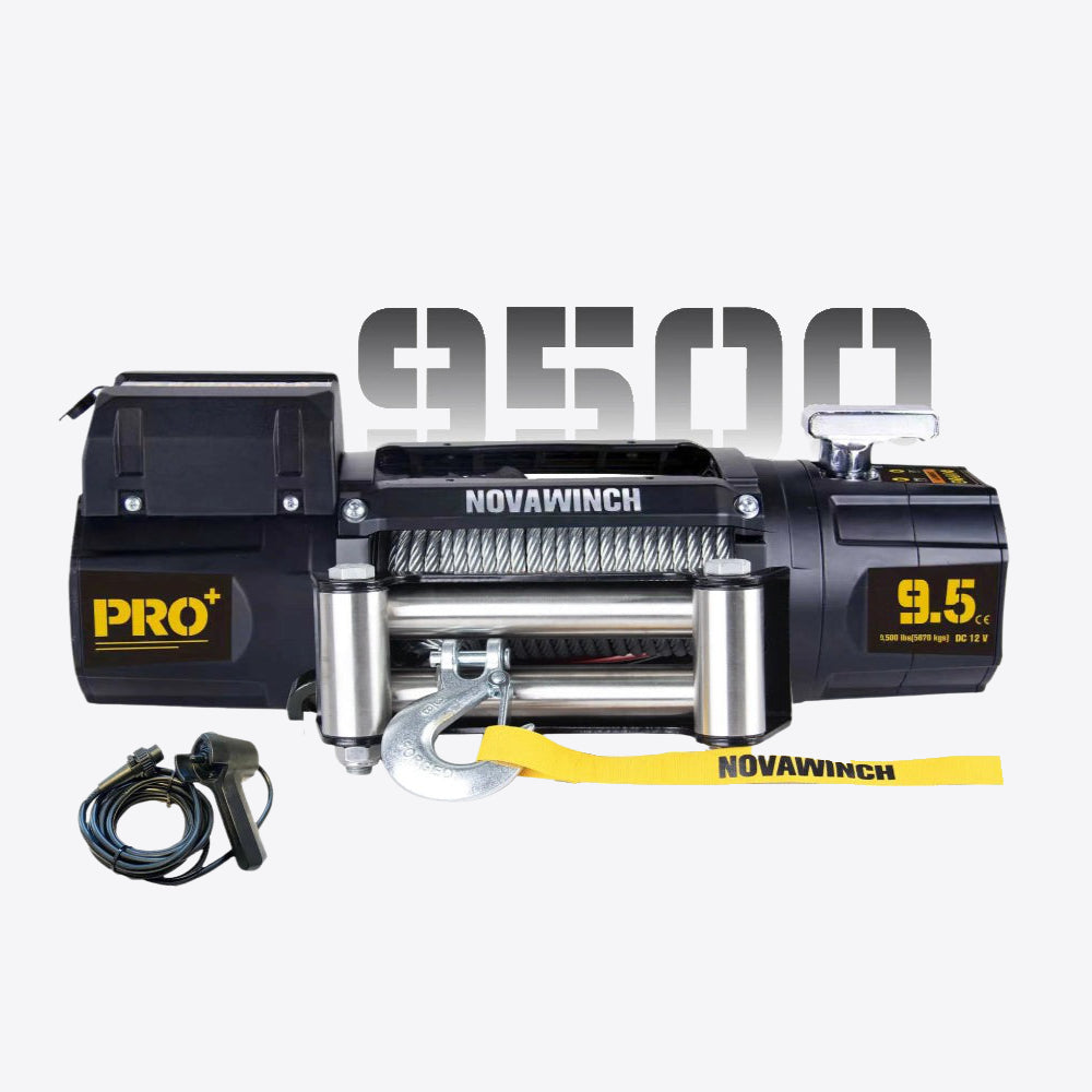 12V 9500lb Electric Winch with Wire Rope & Remote - PRO9500