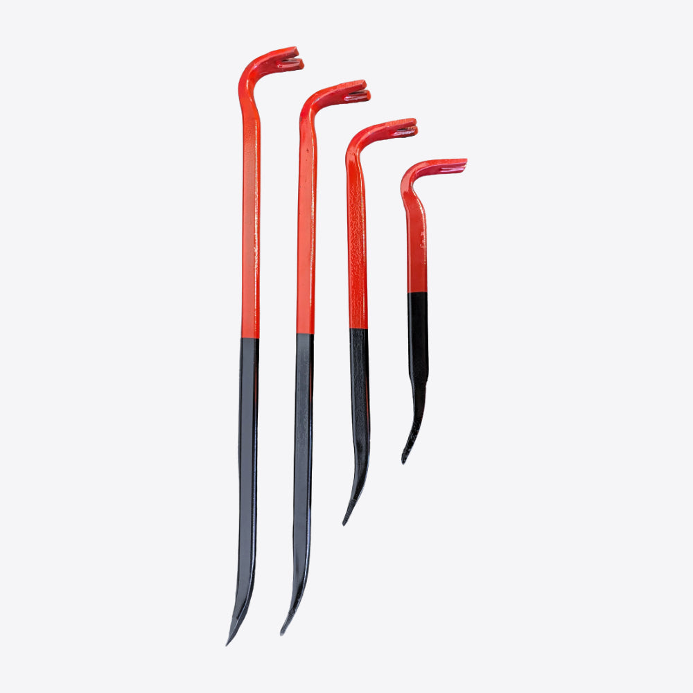Heavy Duty Wrecking Bar Set of 4 - 450mm, 600mm, 700mm & 900mm