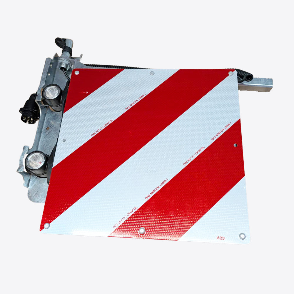 Rear Hanging Wide Load Marker Board with Spacer for Ramps (423x423mm)