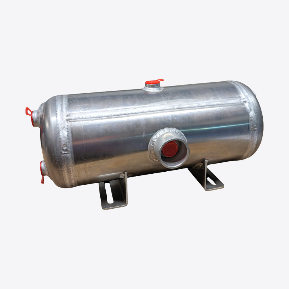 15 Litre Aluminium Air Tank - 206mm Diameter x 526mm Length (With Brackets)