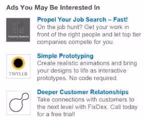 Example of LinkedIn Text Ads