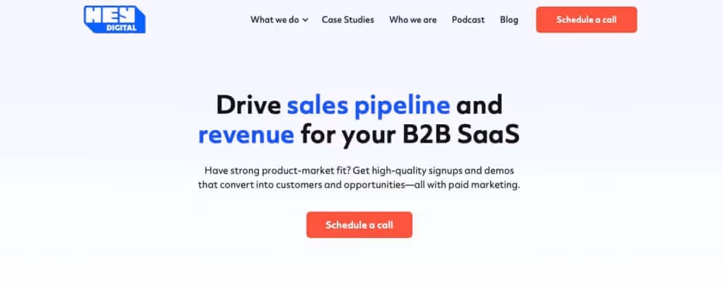 SaaS Digital Marketing Agencies - Hey Digital