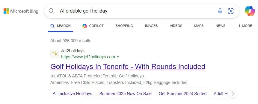Microsoft Ads Example