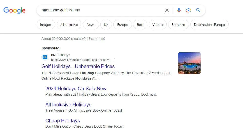 Google Ad Example
