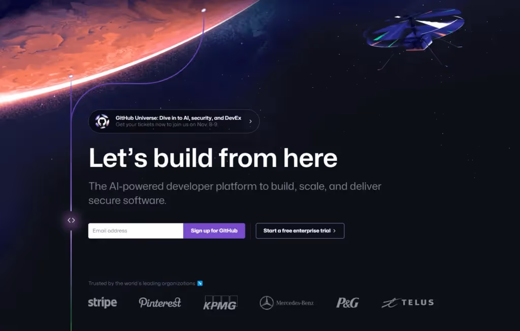 saas landing page