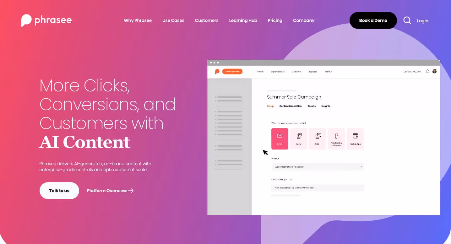Best AI Marketing Tools Beyond ChatGPT - Phrasee
