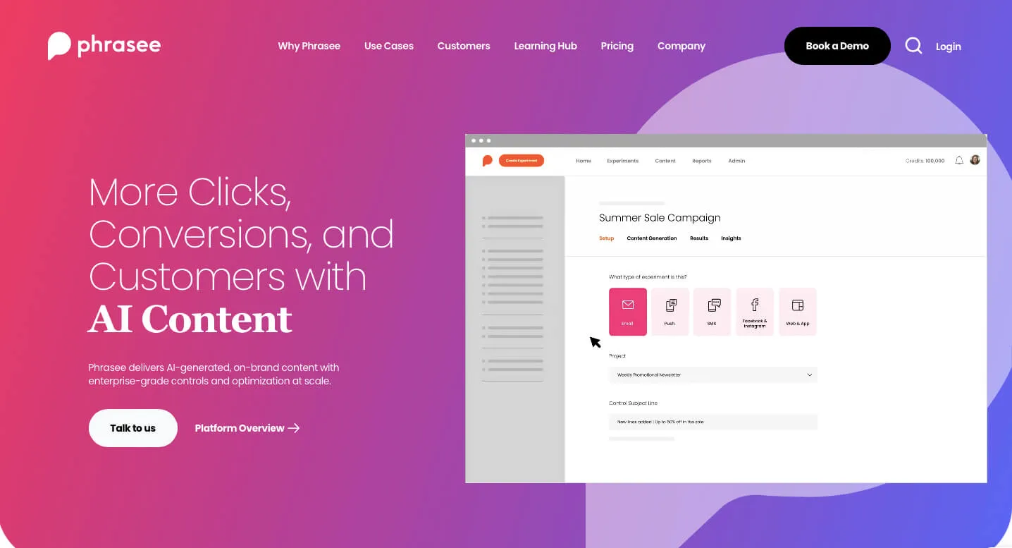 Best AI Marketing Tools Beyond ChatGPT - Phrasee