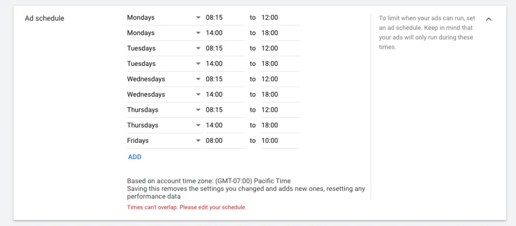 With Google Ads, you're not confined to a 24/7 advertising cycle.