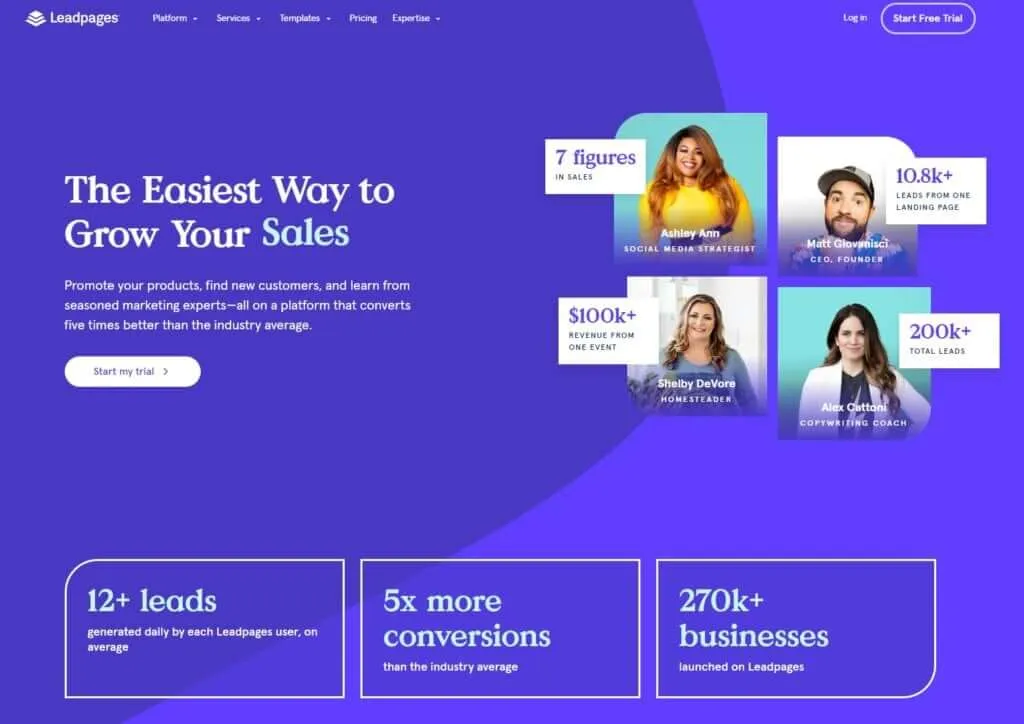 Landing Page Builder - Leadpages