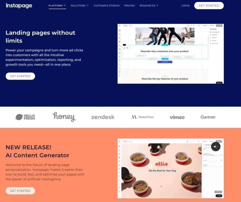 Landing Page Builder - Instapage