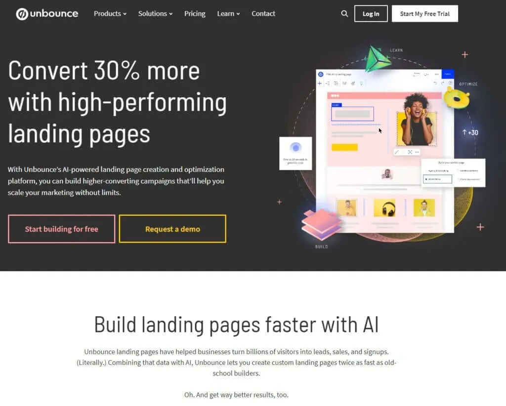Landing Page Builder - Unbounce