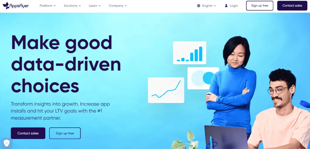 Successful SaaS Landing Page Examples - AppsFlyer