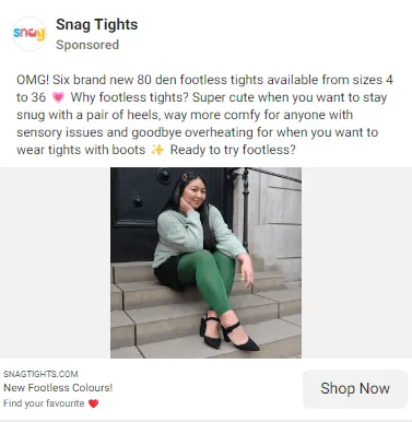 Facebook Ads example