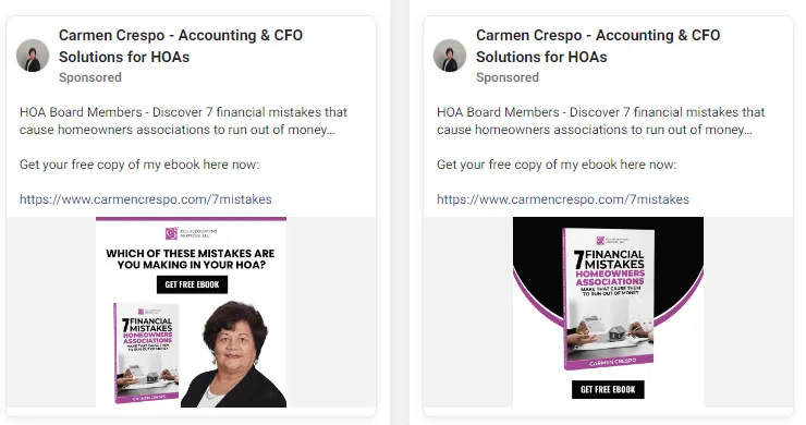 Facebook Ads examples