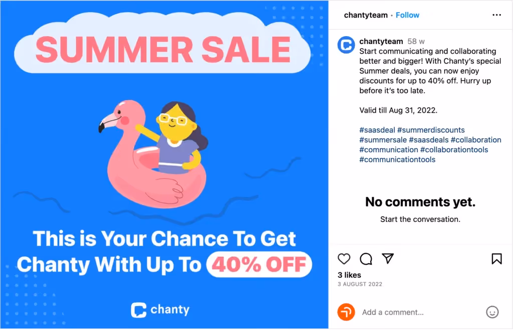 Chanyteam Instagram page