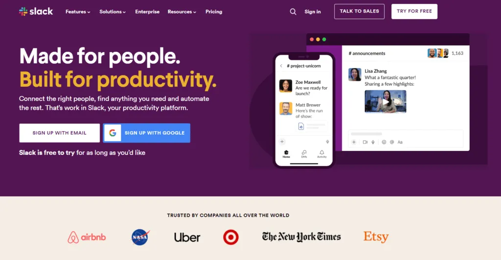 SaaS Tools We Use to Manage our Remote Performance Marketing Agency - Slack