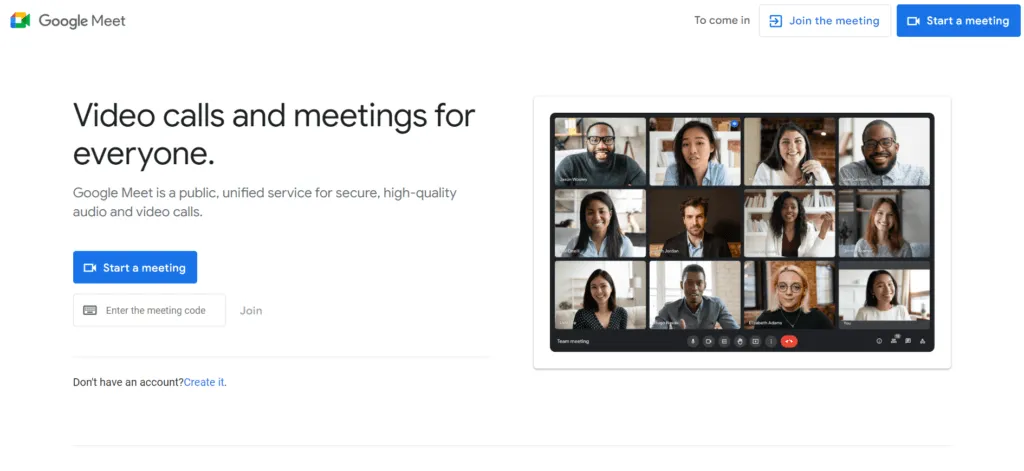 SaaS Tools We Use to Manage our Remote Performance Marketing Agency - Google Meet