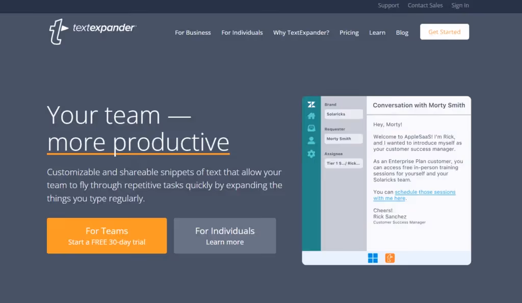 SaaS Tools We Use to Manage our Remote Performance Marketing Agency - TextExpander