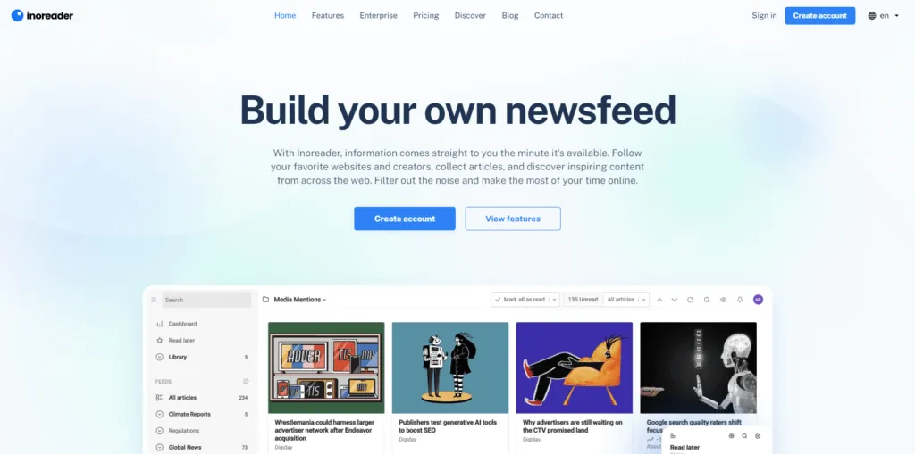 SaaS Tools We Use to Manage our Remote Performance Marketing Agency - Inoreader