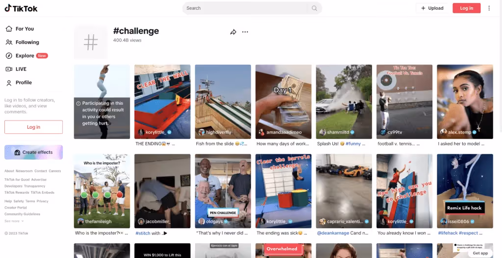 TikTok Advertising Types for SaaS Clients - TikTok Challenges