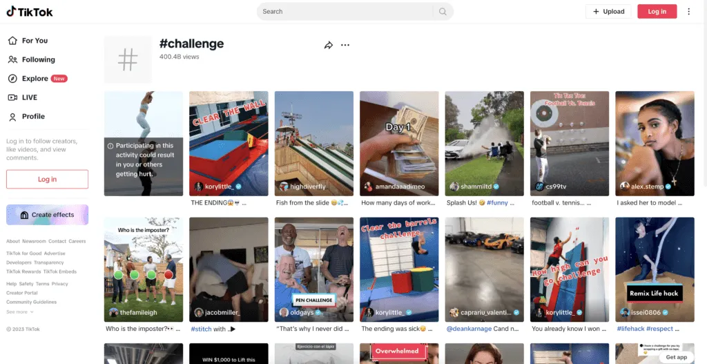 TikTok Advertising Types for SaaS Clients - TikTok Challenges