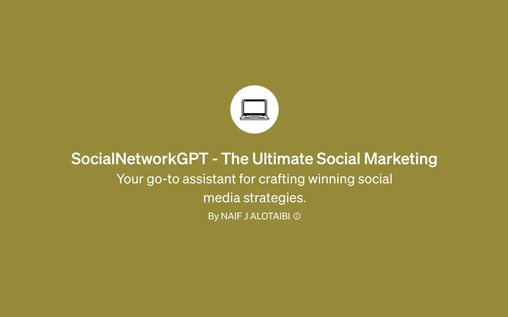 GPT - SocialNetworkGPT
