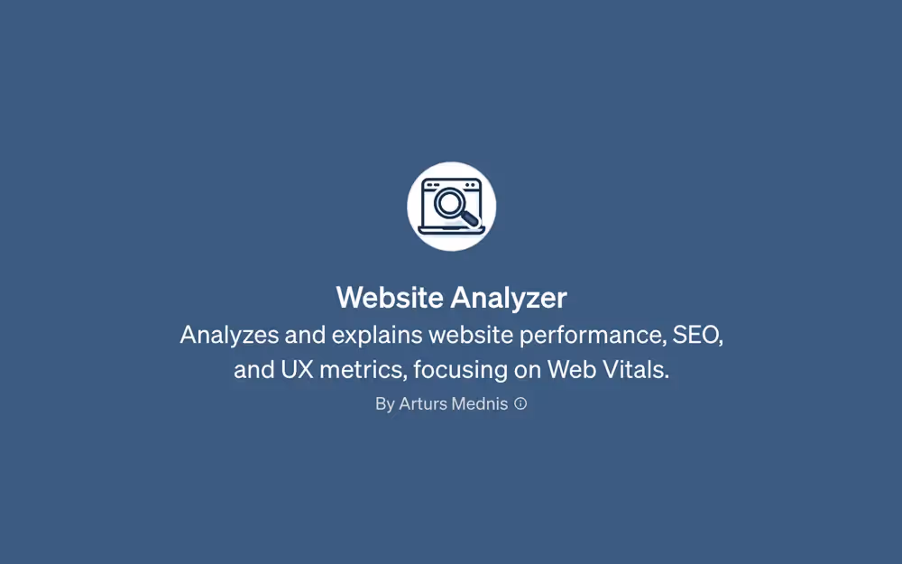 GPT - Website Analyzer