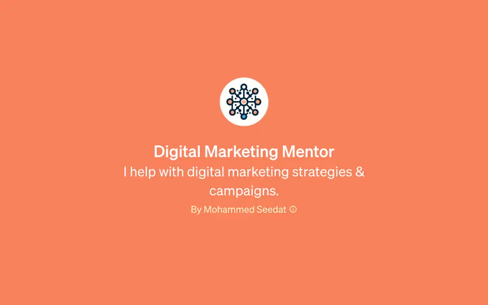 GPT - Digital Marketing Mentor