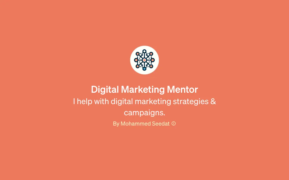 GPT - Digital Marketing Mentor
