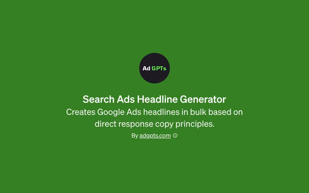 GPT - Search Ads Headline Generator