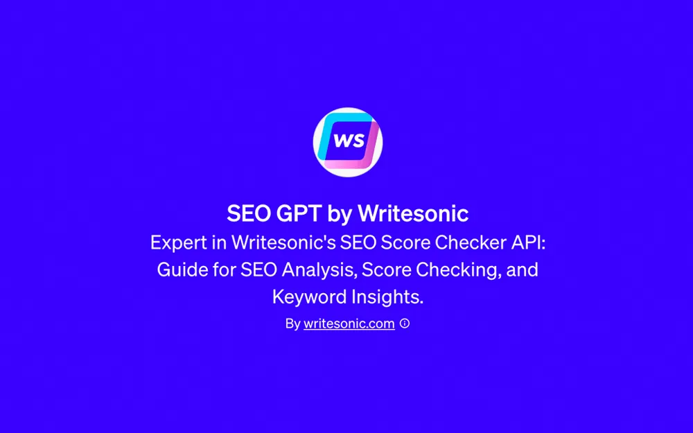 GPT - Writesonic