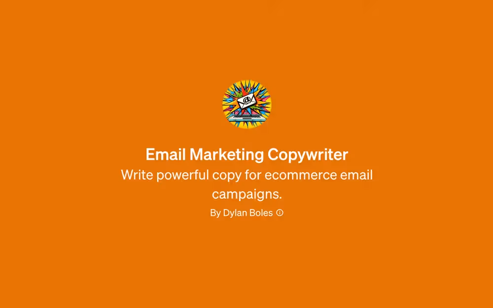 GPT - Email Marketing Copywriter