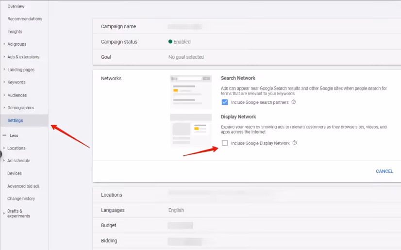 Mistake 1: Active Google Search Campaign Display Network Outreach