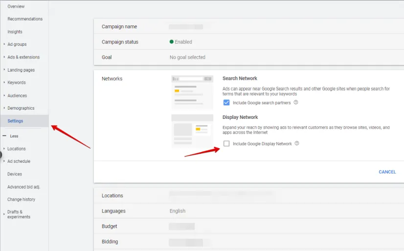 Mistake 1: Active Google Search Campaign Display Network Outreach