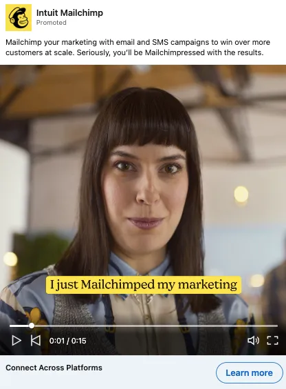 LinkedIn Video Ad Examples & Best Practices Mailchimp