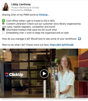 LinkedIn Video Ad Examples & Best Practices ClickUp