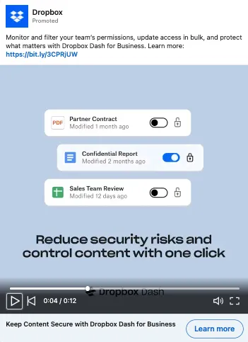 LinkedIn Video Ad Examples & Best Practices Dropbox