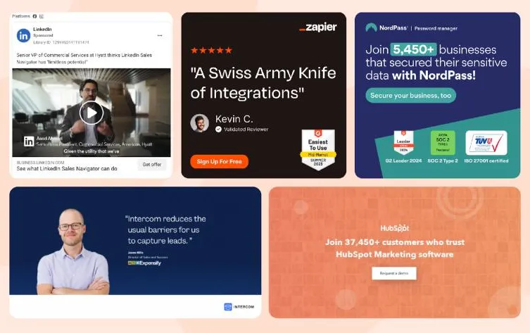 Social Proof Examples - Facebook Ads Optimization Strategies for SaaS & Tech Companies