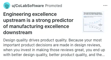 CoLabSoftware Ad Example Reddit Ads Cost in 2025 Reddit Paid Ads Pricingh