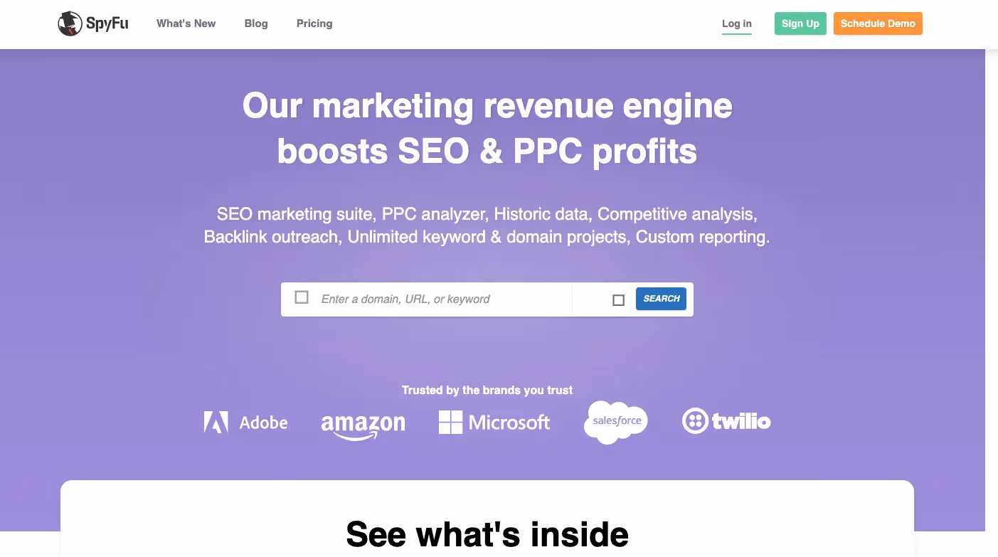 SpyFu Best PPC Tools