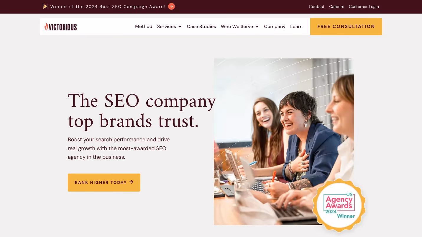 Victorious Best SEO Companies & Agencies