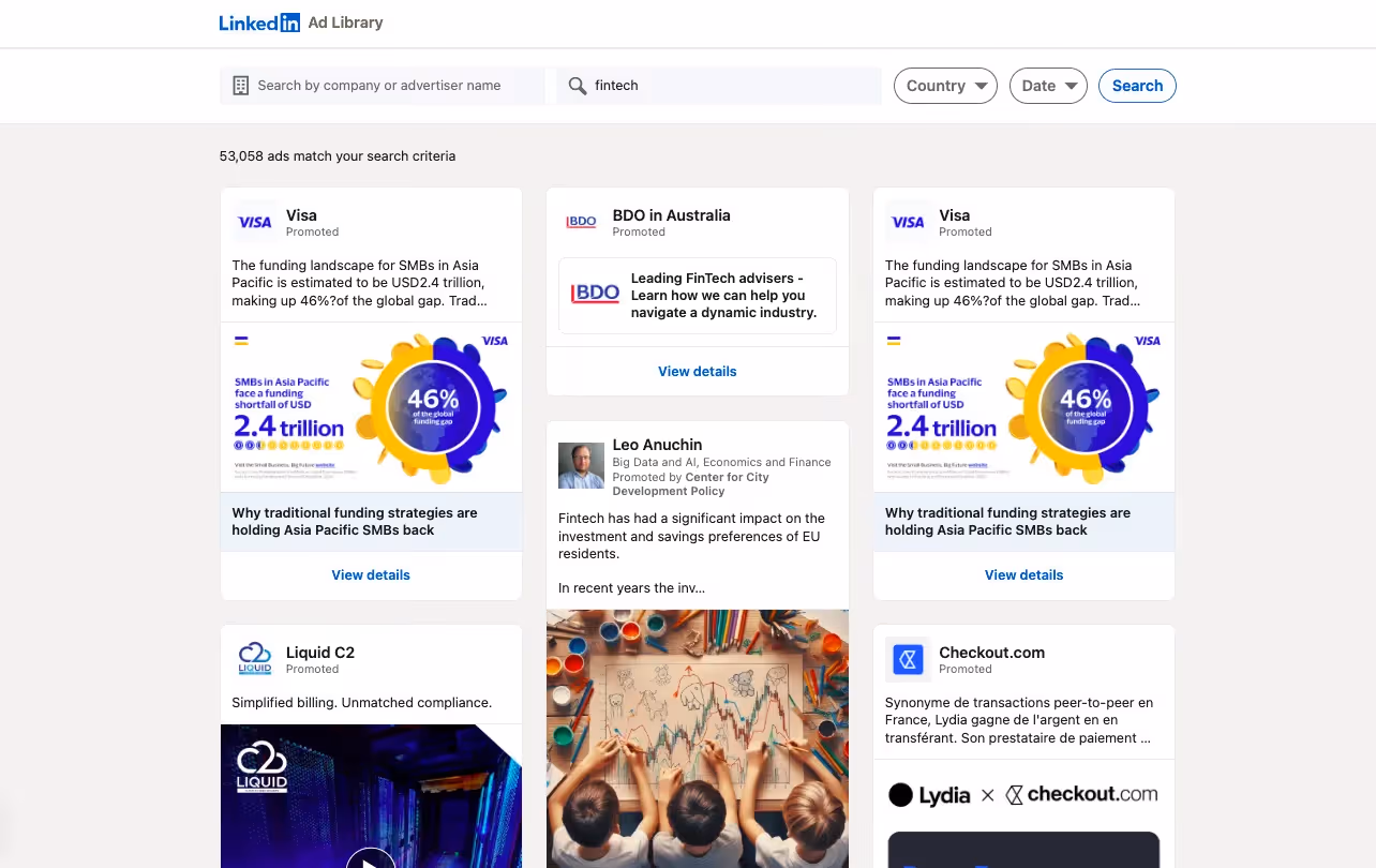 LinkedIn Ads Optimization Tactics LinkedIn Ad Library