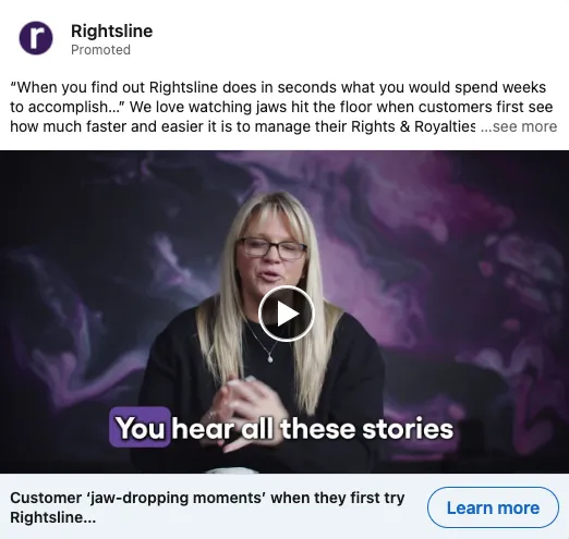 Rightsline Ad LinkedIn Ads for SaaS Budget, Best Practices, and Performance Tips