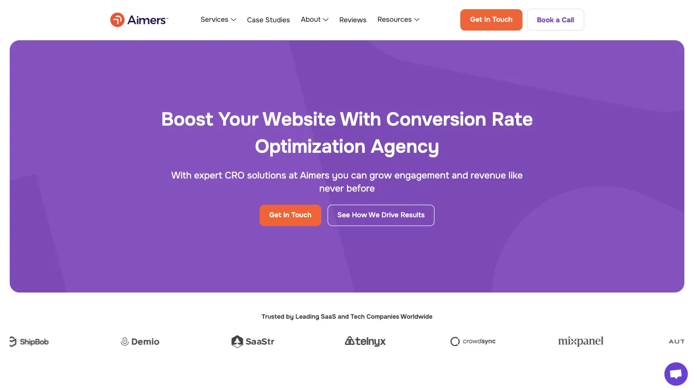 Aimers Top Conversion Rate Optimization (CRO) Agencies & Services They Provide
