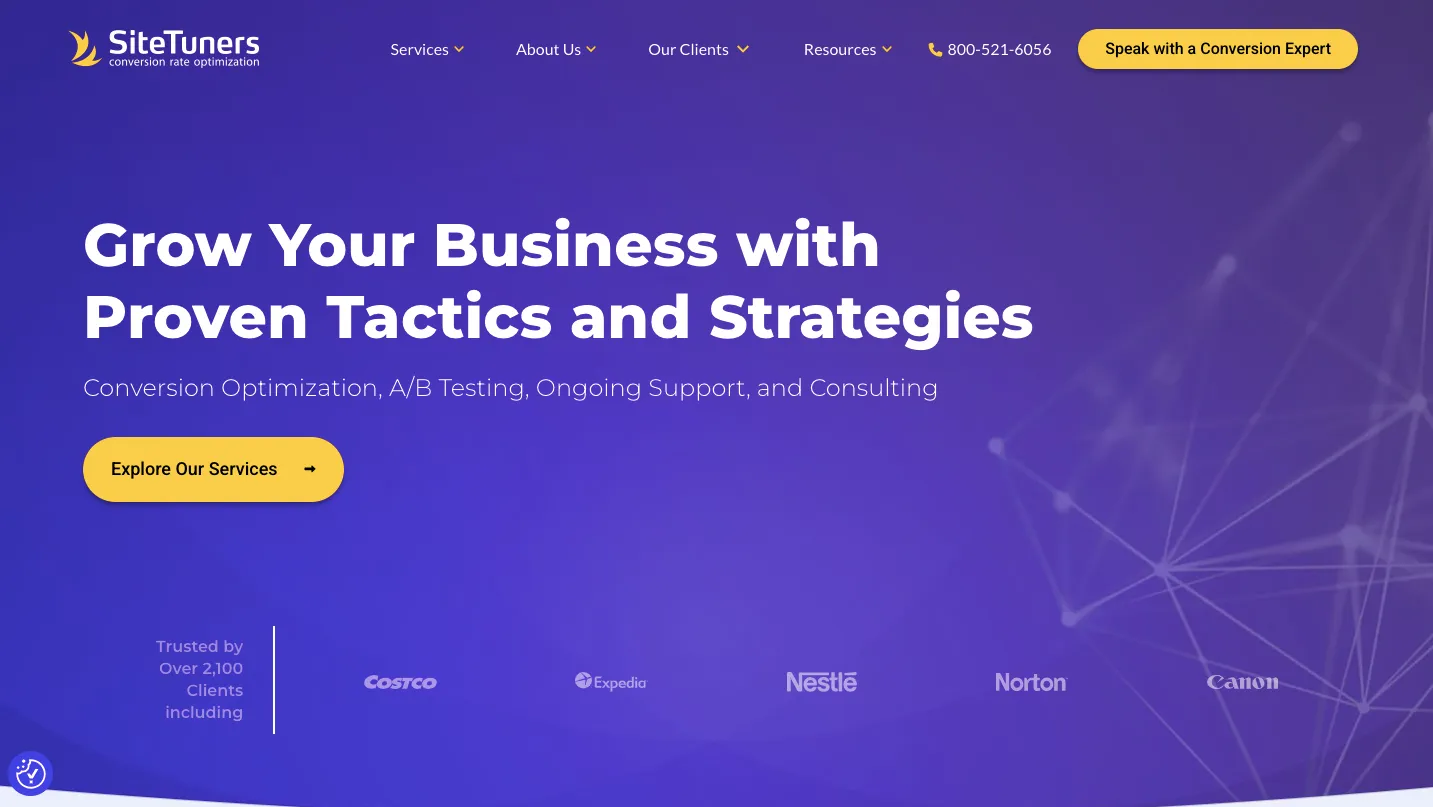 SiteTuners Top Conversion Rate Optimization (CRO) Agencies & Services They Provide