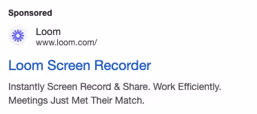 Loom Google Ad Paid Search Ad Copy Best Practices