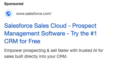 Salesforce Google Ad Paid Search Ad Copy Best Practices